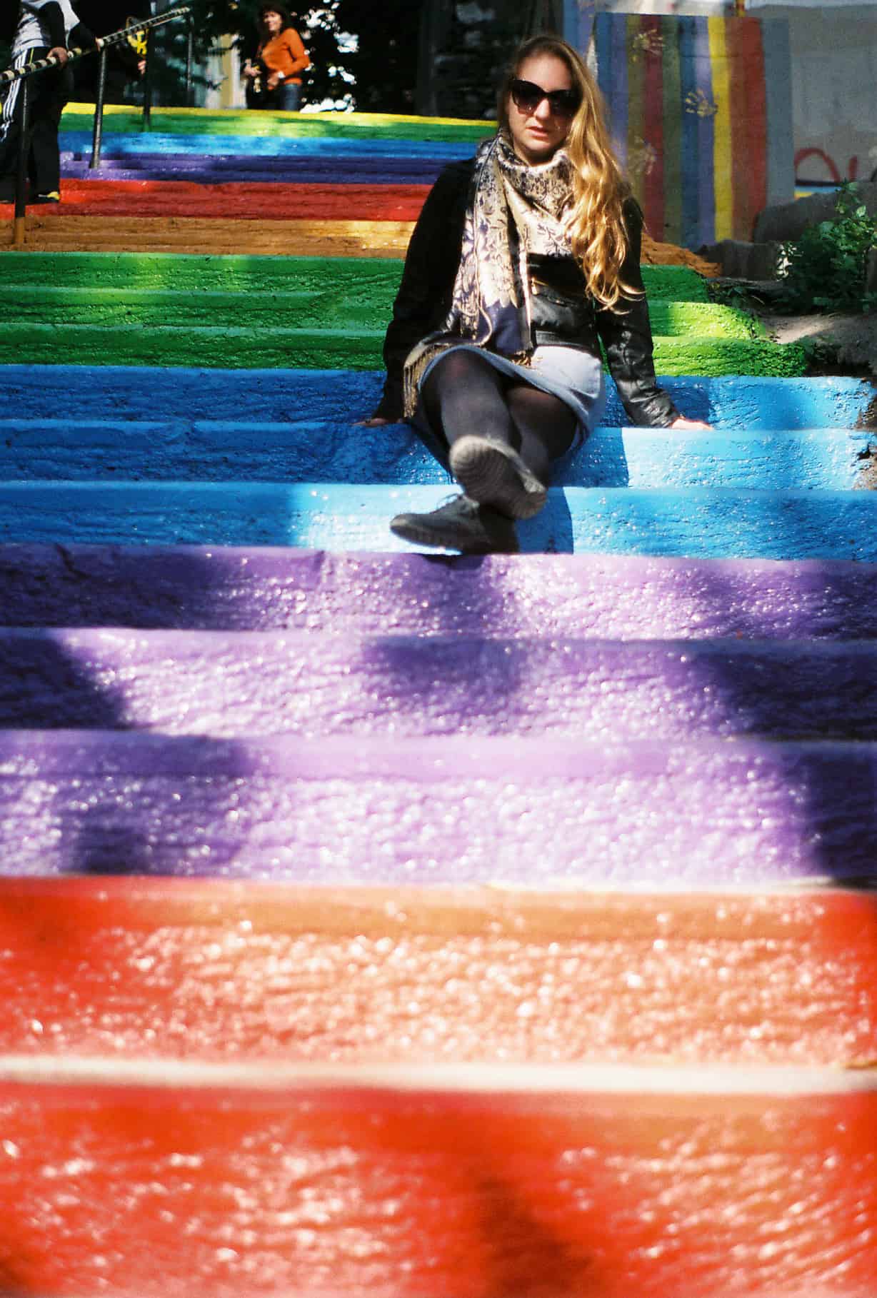 Katrinka on the Rainbow Steps