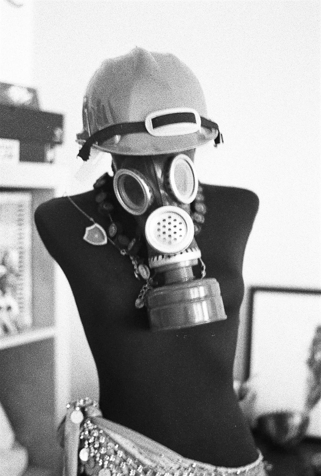 tear gas mannequin