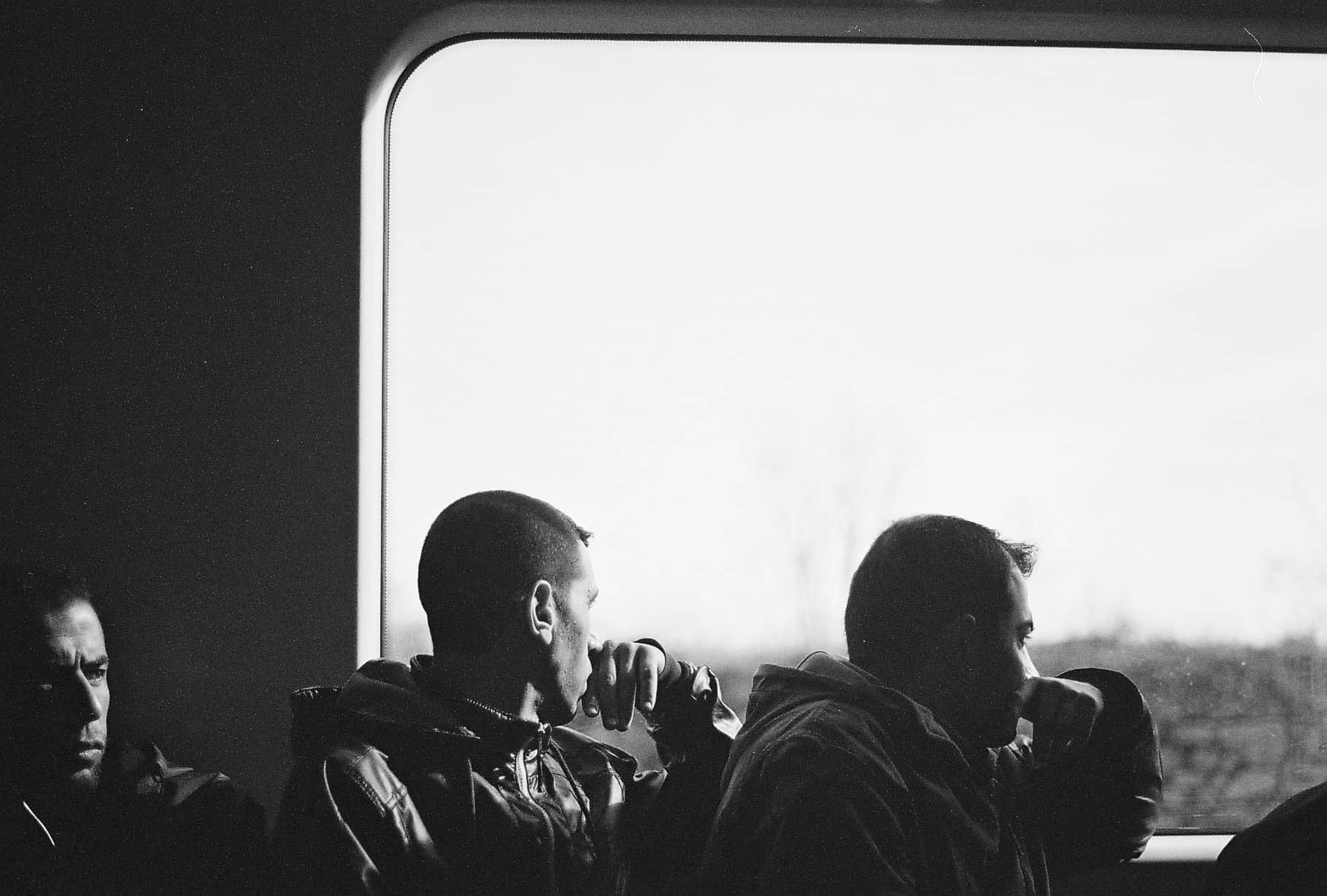 Men on the Train, Istanbul (Istanbul in Black-and-White)