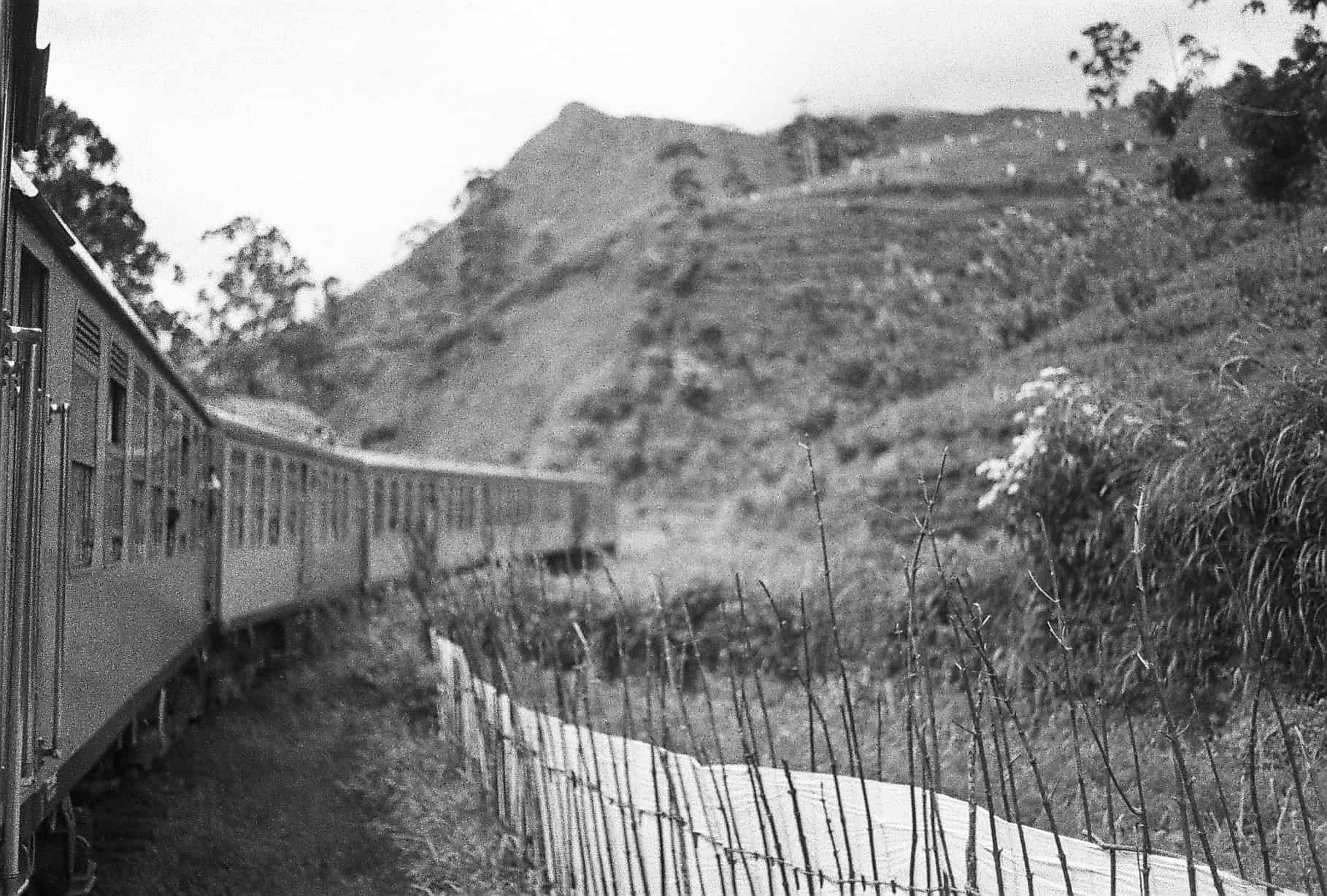 Sri Lanka Trains in Black and White