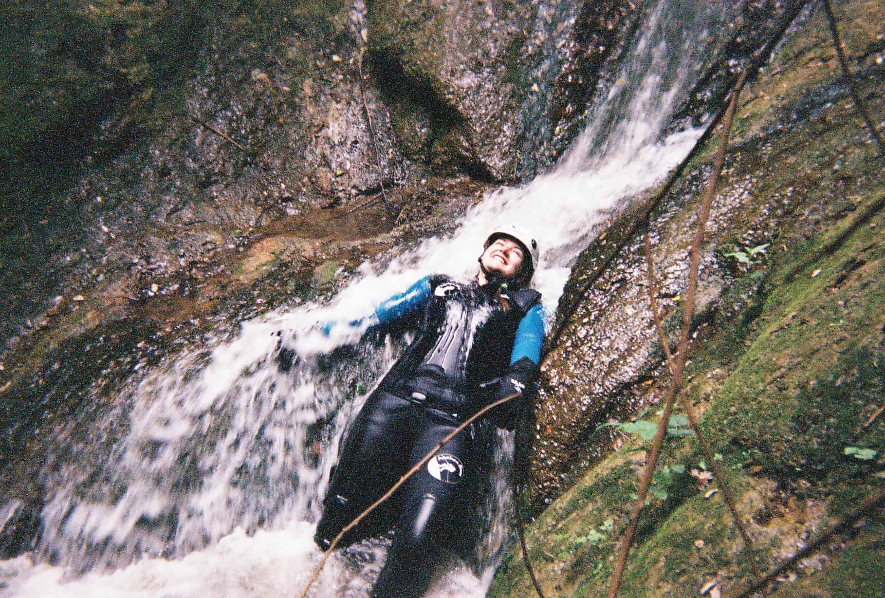Water Trekking and shooting with a disposable camera